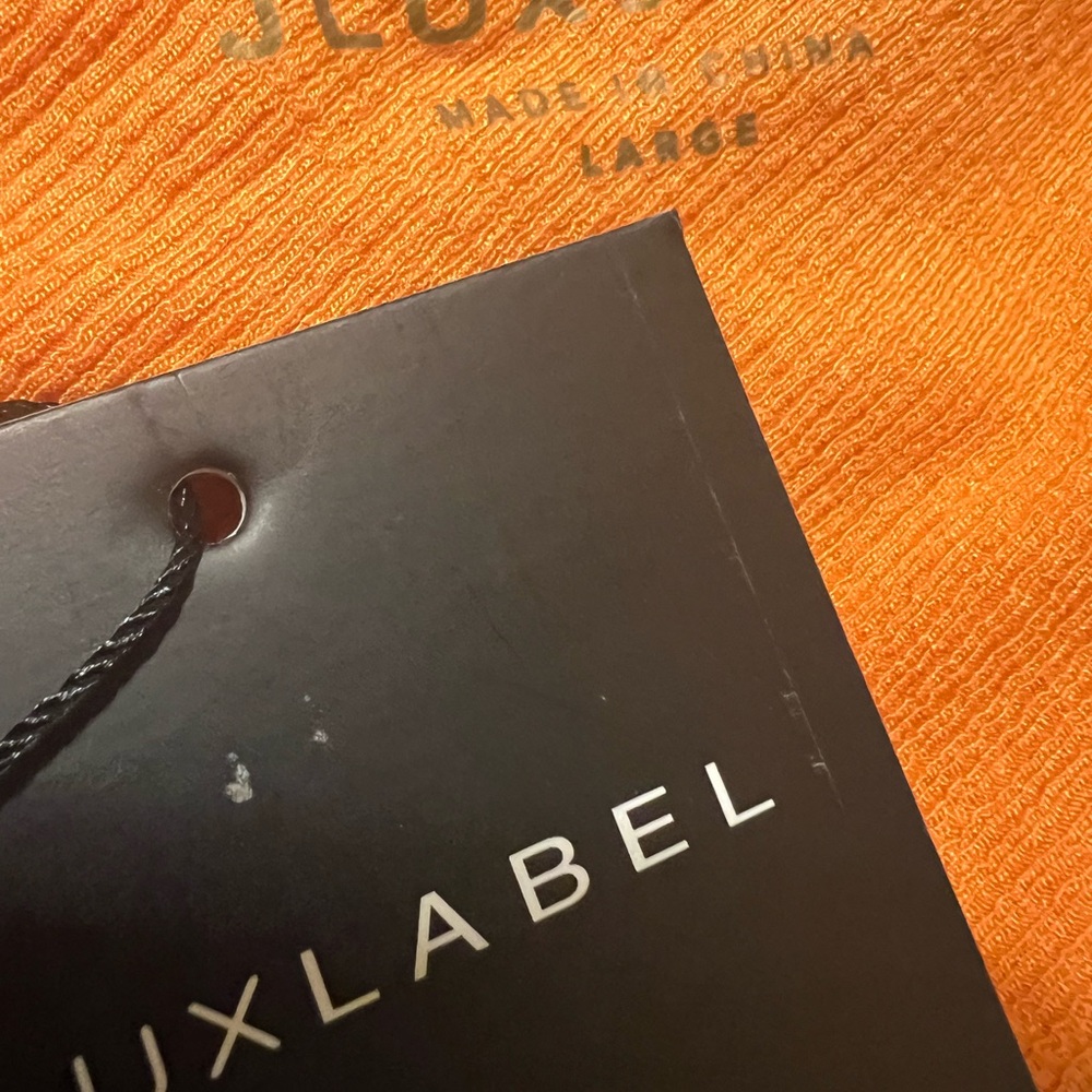 JLUXLABEL Orange Ribbed Bralette - Picture 8 of 9